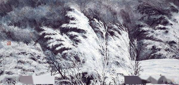 陈宇飞冰雪山水画中的佼佼者