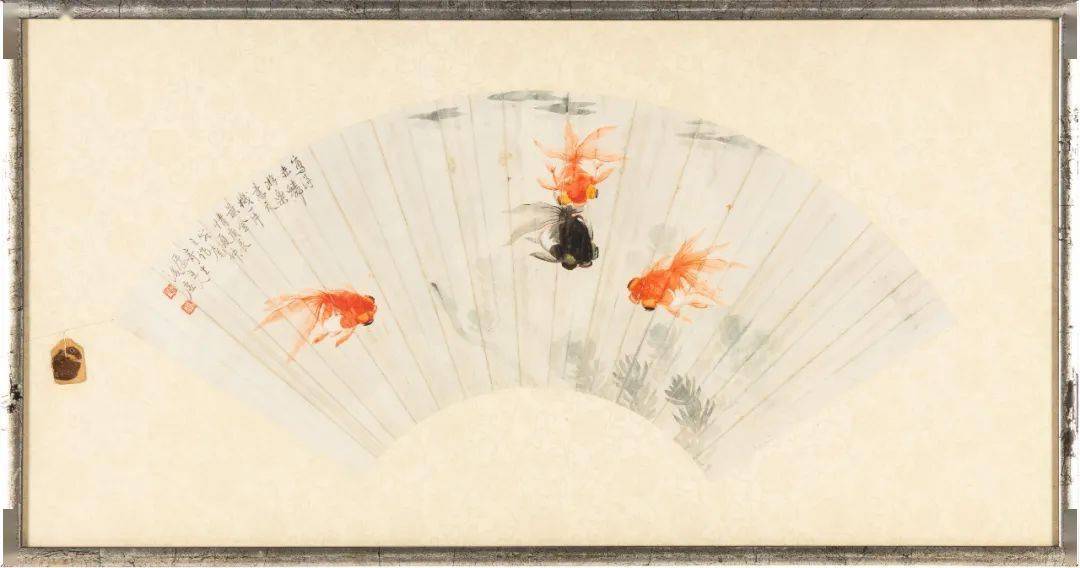 88清 倪耘 瓜瓞绵绵宜男多子图纸本设色,手卷,镜框款识:同治甲子(1864