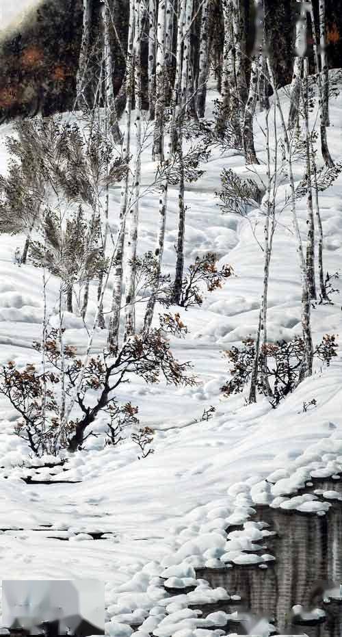 陈宇飞冰雪山水画中的佼佼者