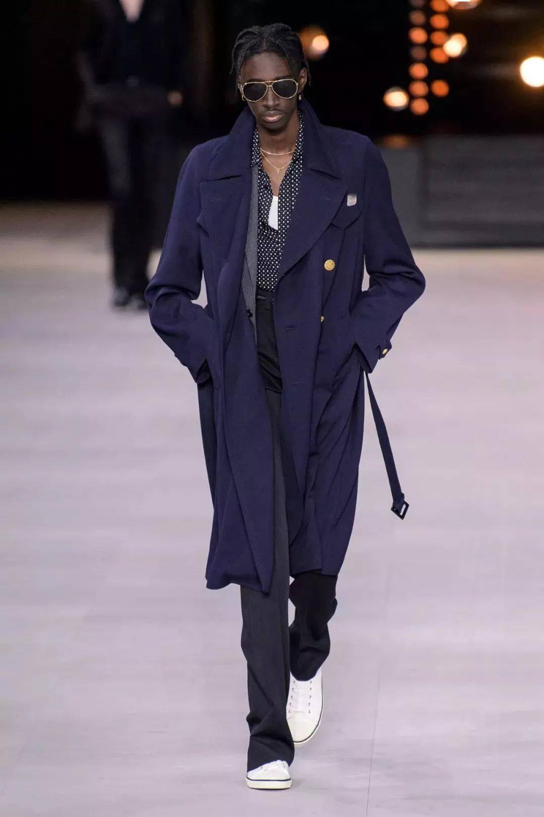 celine2020春夏男装70年代的消瘦雅痞摇滚青年