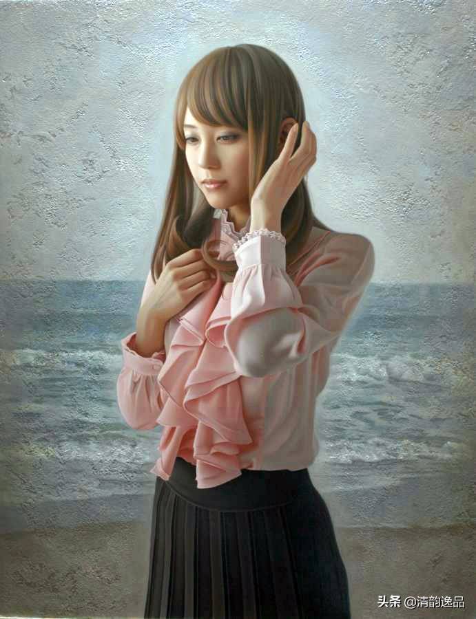 日本画家冈靖知油画作品欣赏