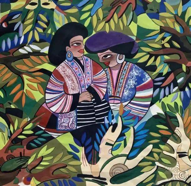 "黔西农民画"非物质文化遗产传承人_赵雪