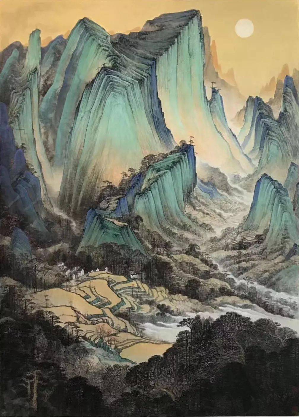 天津美院工笔重彩青绿山水精研与创作班招生简章【天涯艺术1261期】