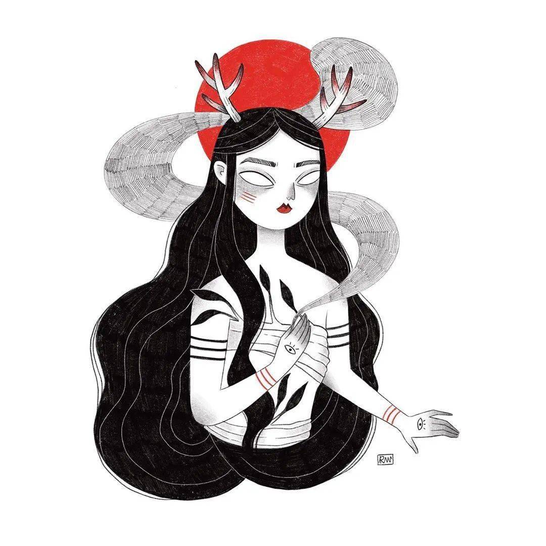 荞头插画&分享——第189期(西班牙巴塞罗那插画师rachel winkle)