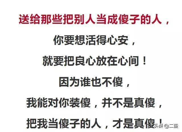 送给那些把我当傻子的人