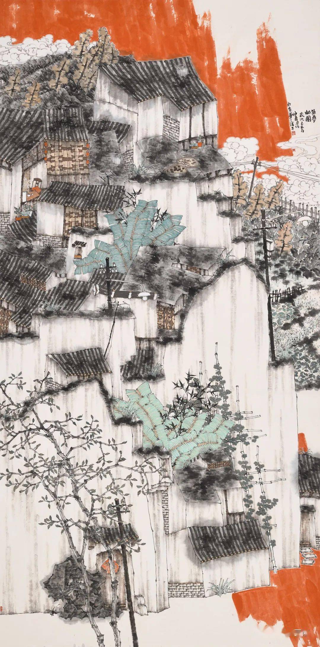 高山仰止当代国画名家杜艳作品欣赏