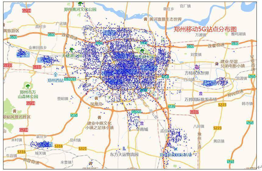 郑州5g覆盖区域图图片