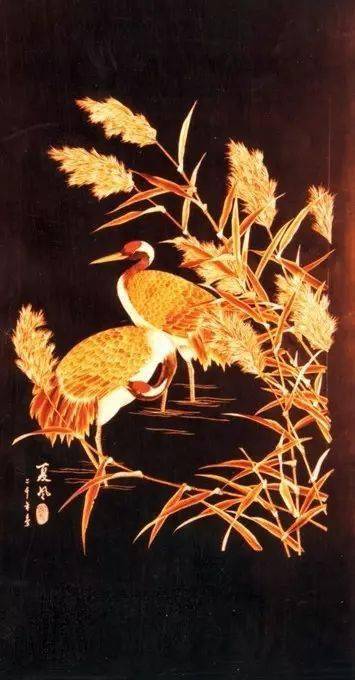 好漂亮的麦秸画