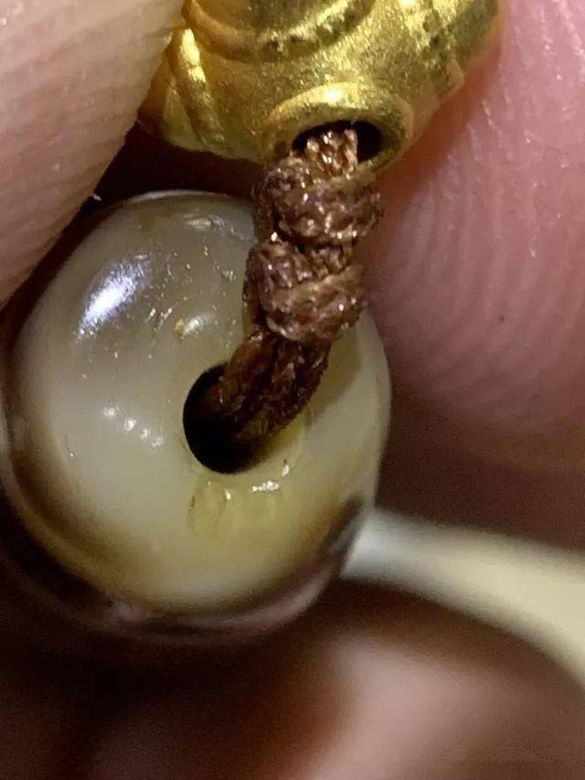 千年老天珠孔道鉴定方法几十张图让你看懂天珠孔道