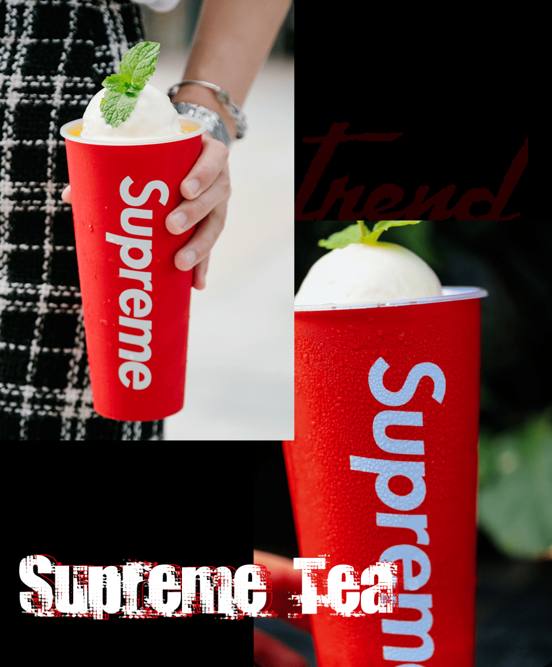 火爆北上广的「supreme tea」空降长沙!专卖xxxxxl号巨型奶昔!