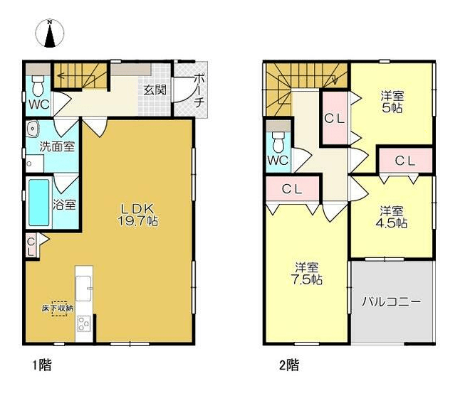 桃山富人区自带车位新建一户建售价190万人民币