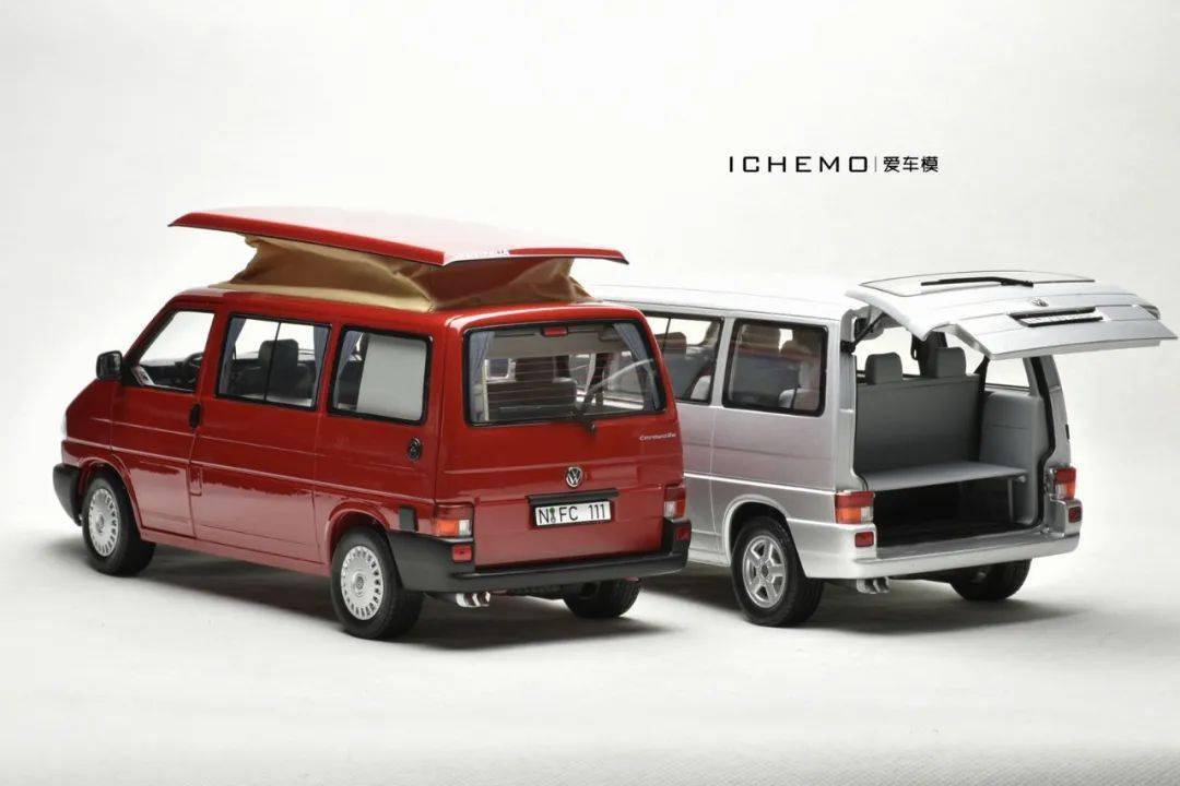 开箱报告 气质得对!1:18 schuco 大众 vw t4b 汽车模型