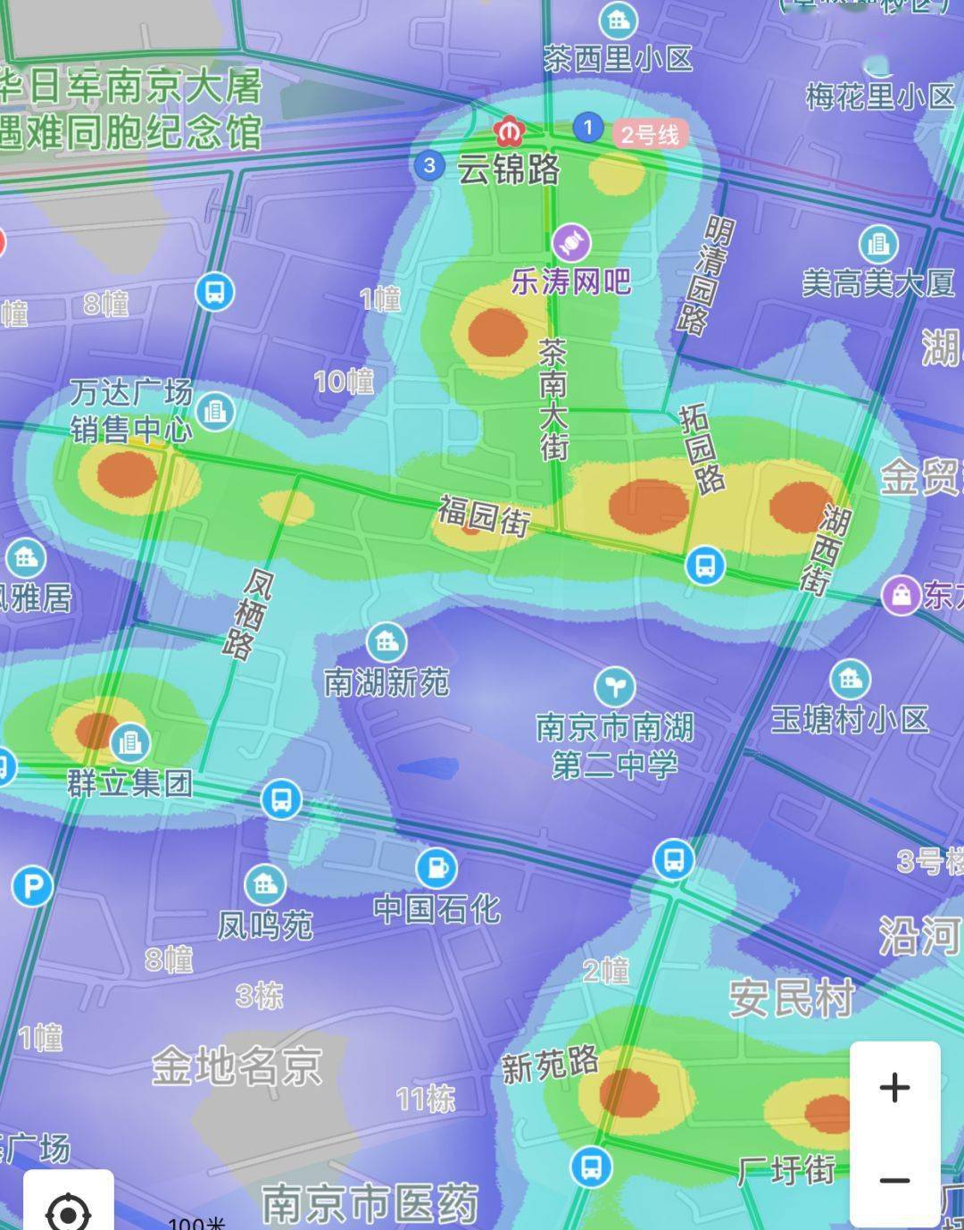 南京宵夜热力地图