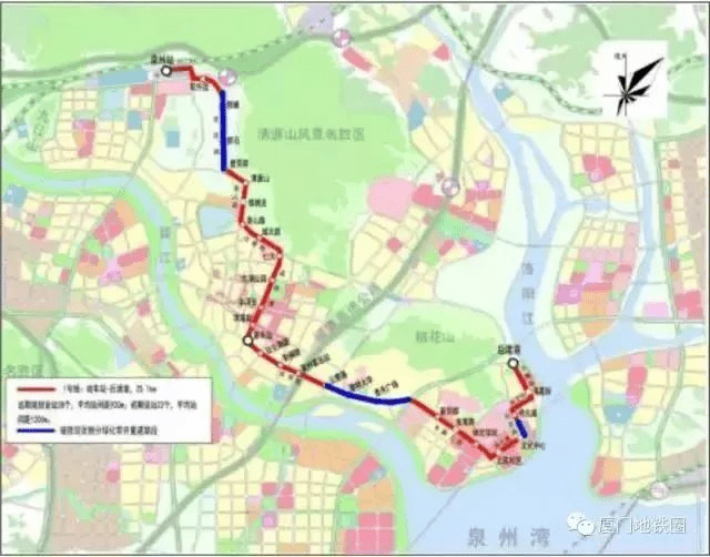 1號線早期規劃圖2號線泉州市現代有軌電車一期工程(2號線)全長約為28.