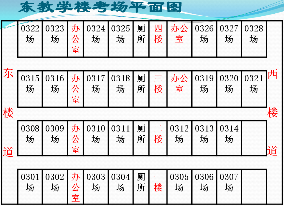 今年考生注意高考各考点考场示意图来了