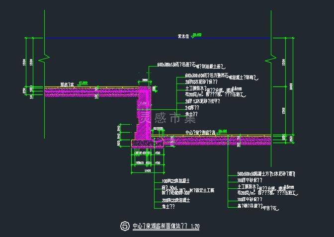 道路剖面图示意图cad图片