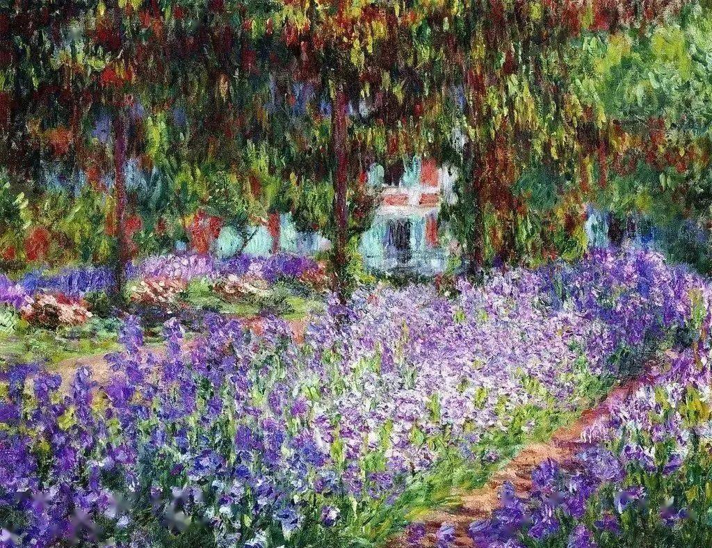 法国莫奈花园中的鸢尾梵高最有名的一幅《鸢尾花》是他离世前一年在