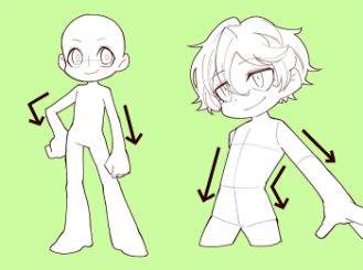 2分钟教你四头身的q版设计怎么画