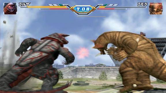 奥特曼格斗进化3游戏 哥尔赞vs哥莫拉