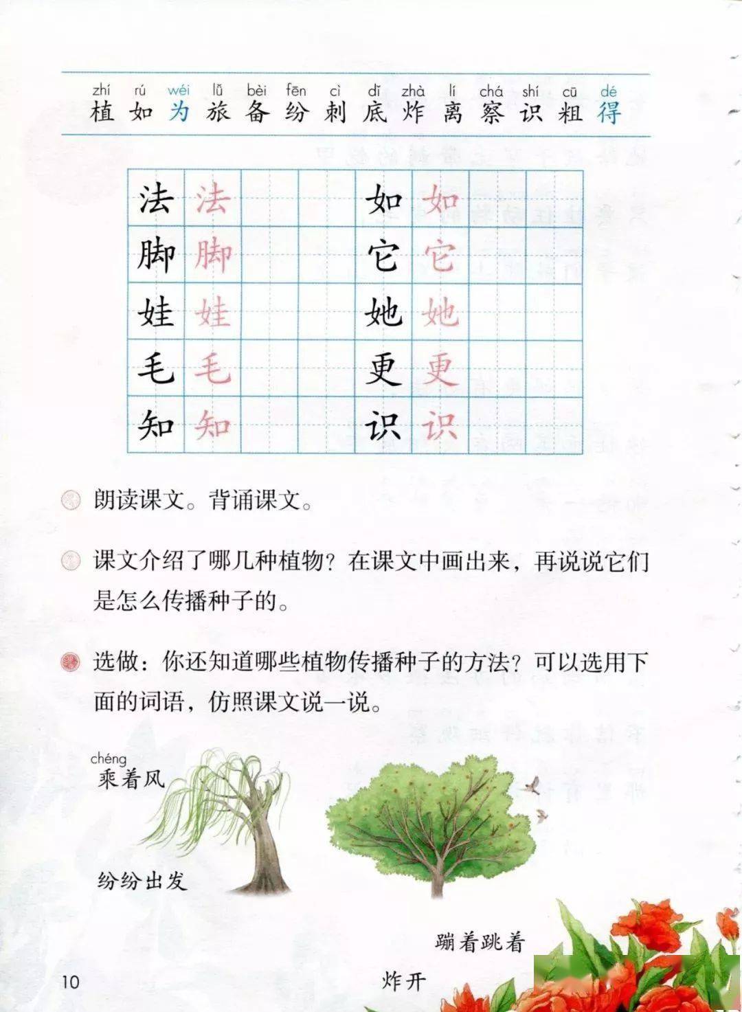 微課堂統編二年級語文上冊第3課植物媽媽有辦法精講