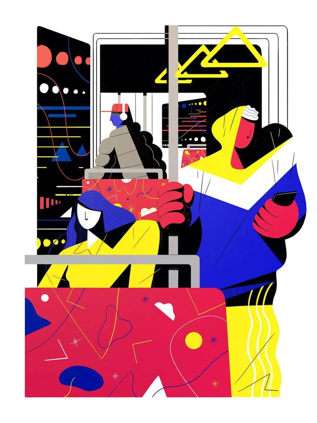 爱尔兰插画师cathal duane:现代人