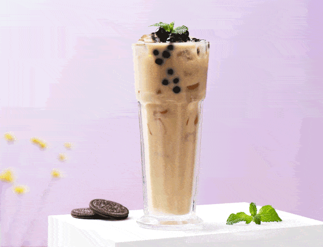 老板壕啊香滑奶茶免费无限续杯连续①个月