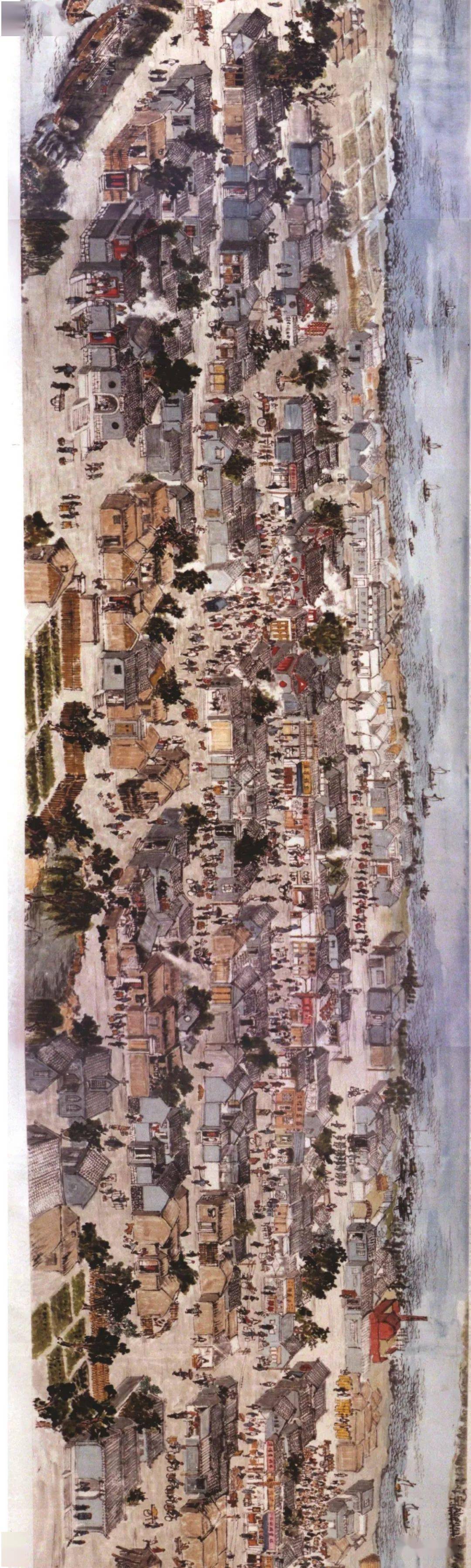 珍藏版 | 宁河《芦台街景图》_长卷