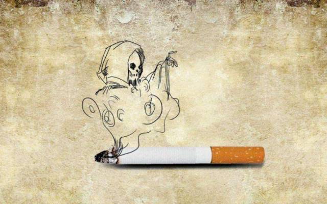 吸烟的危害恐怖图片