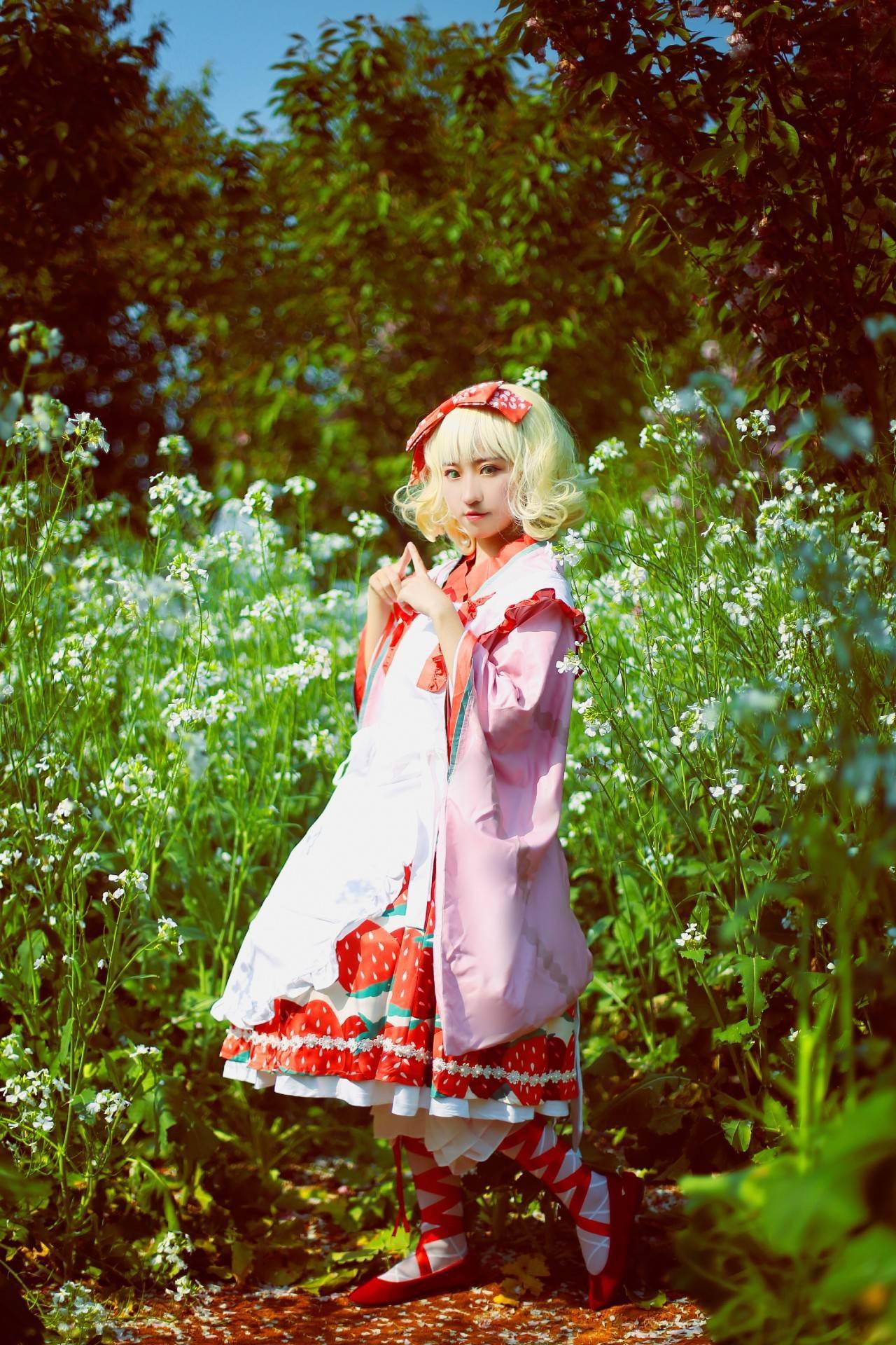 蔷薇少女雏莓大正和服cosplay