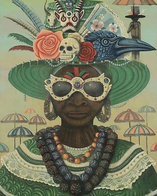 牙买加艺术大师的非洲神话图腾