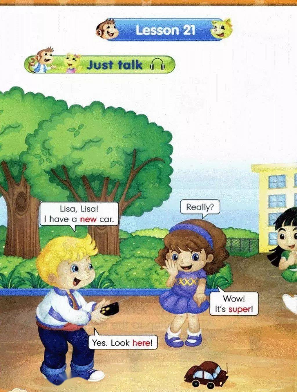 人教精通版三年级英语上册unit4lesson21微课视频同步练习