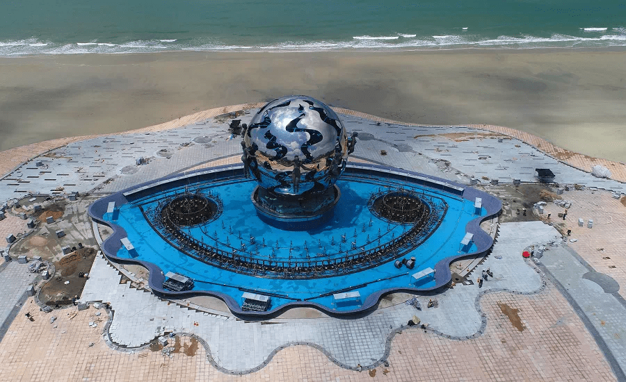 北海银滩"潮"雕广场华丽蜕变,撩开面纱向你走来!