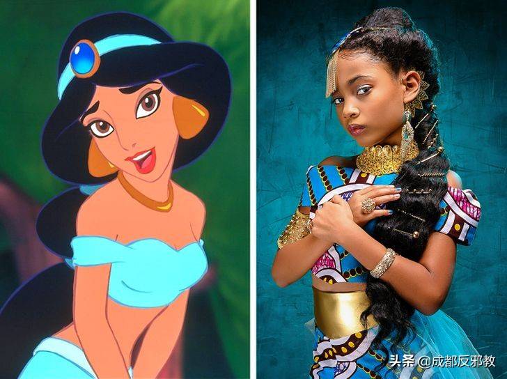 当迪士尼的公主们变成了黑人小姑娘