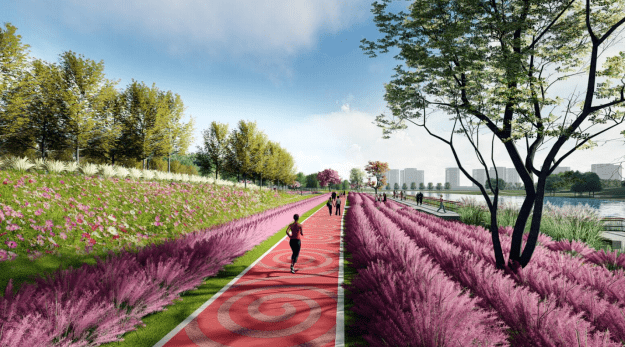 生态滨水休闲带