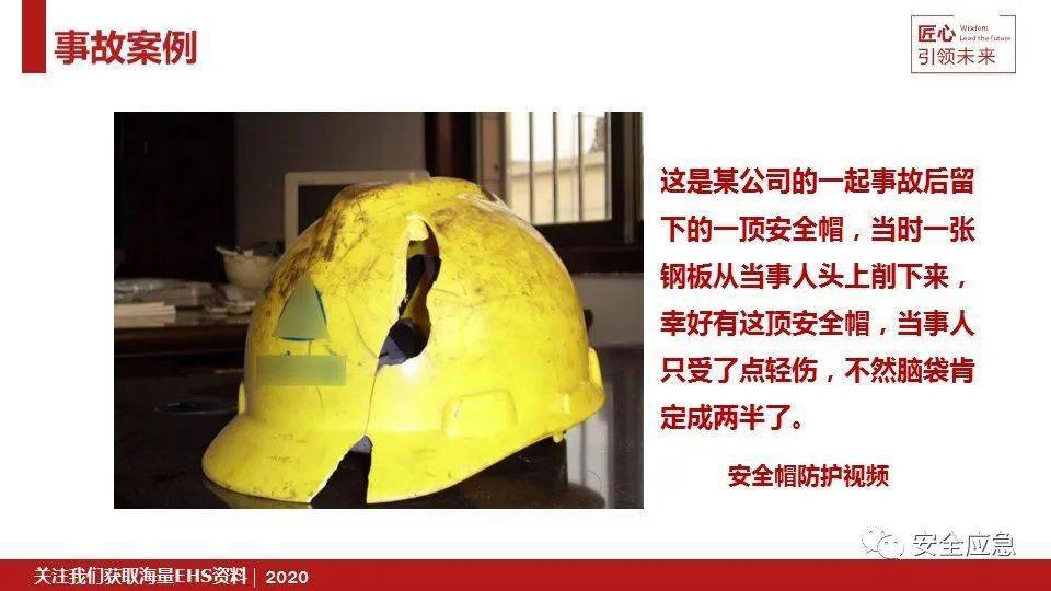 从高处坠落,5名工人命运截然不同……_安全帽