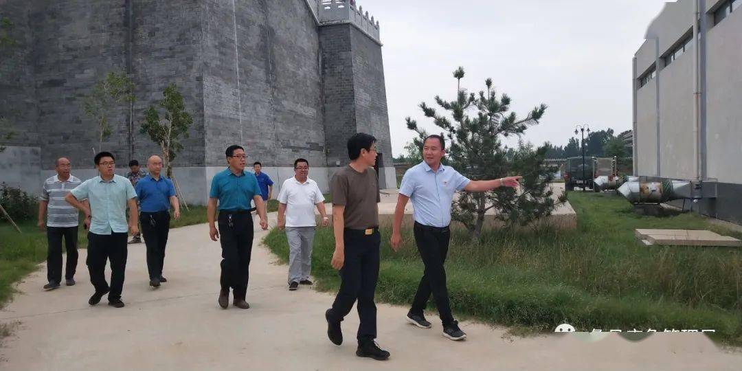 蠡县县委书记带队行至潴龙河大堤