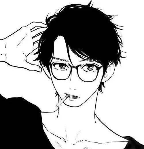 微信头像动漫眼镜男