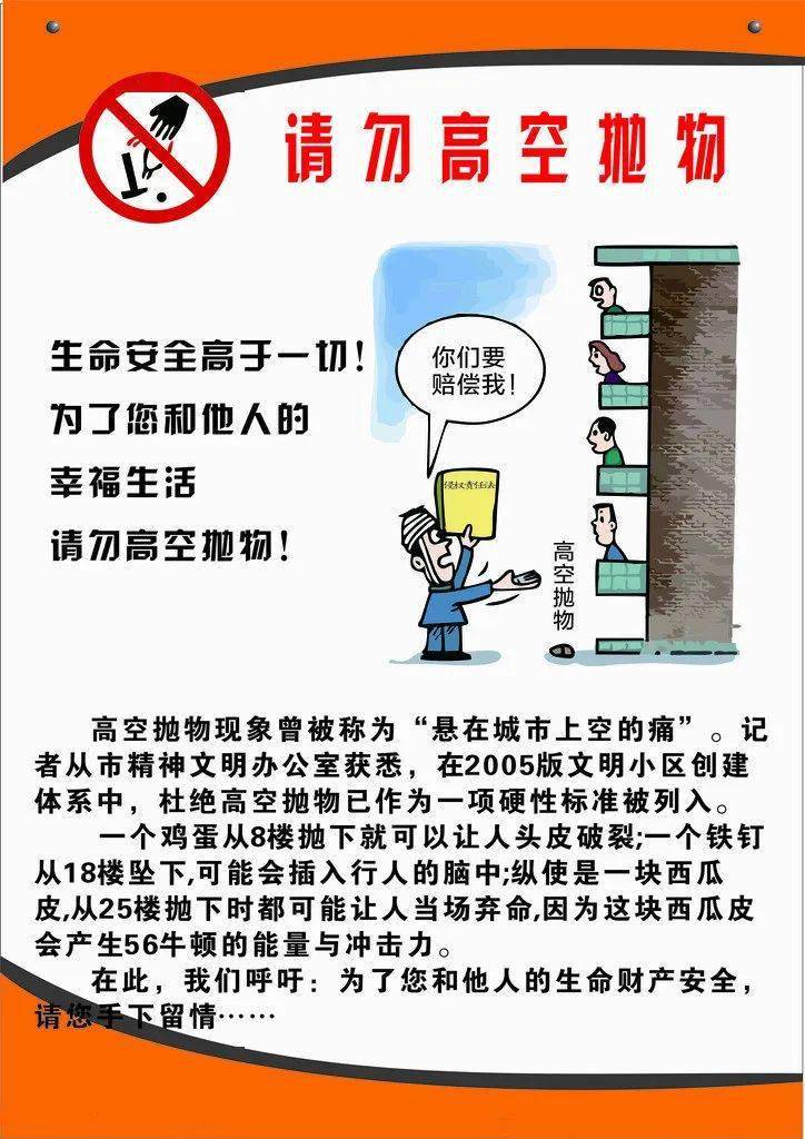 禁止高空抛物
