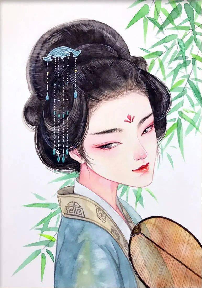 刷屏网络的古风人物水彩原来是这样画的!