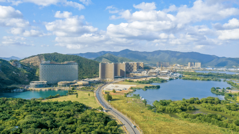 ▼这是我的全景航拍我叫太湖龙之梦乐园71接待能力:乐园全部建成后