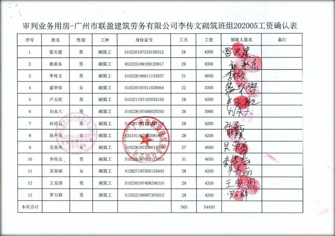 一线下发放不发一分钱现金在每月工资发放之前将工资表贴至工示栏处