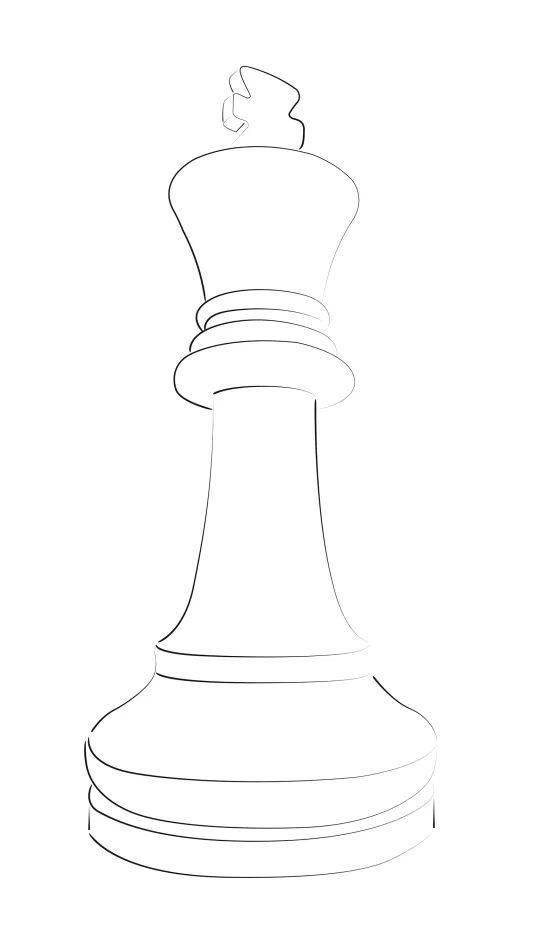 国际象棋简笔画图纸图片
