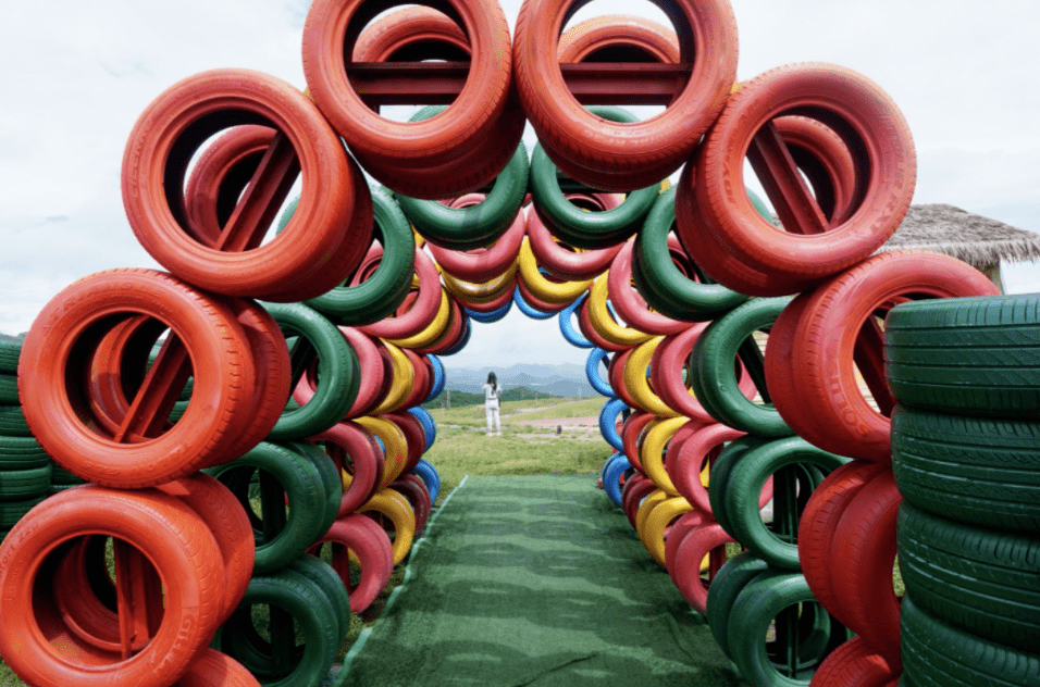 索道,玻璃桥,滑草,轮胎乐园.乐翻天_城堡