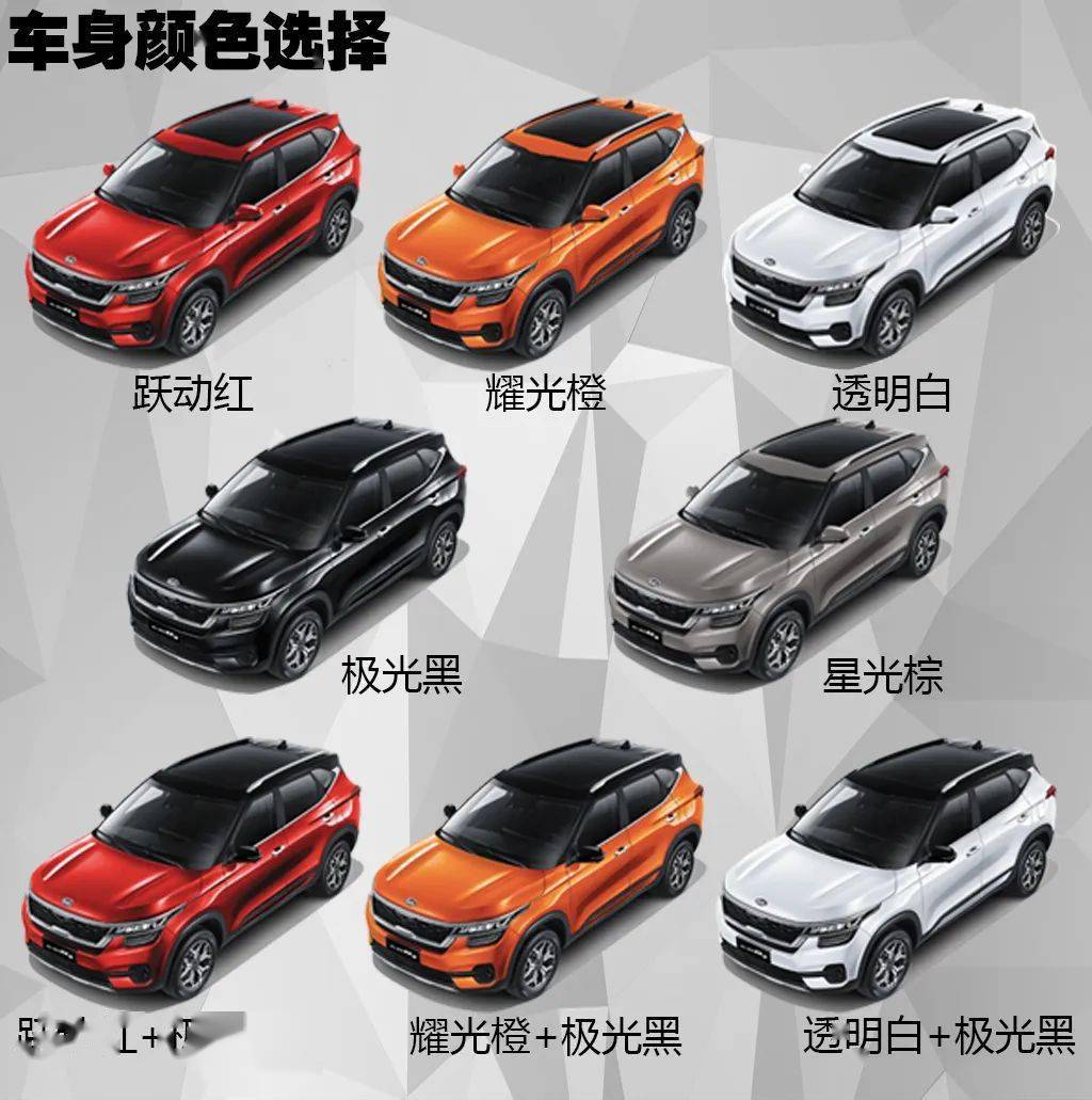 8种车身配色方案的颜值担当