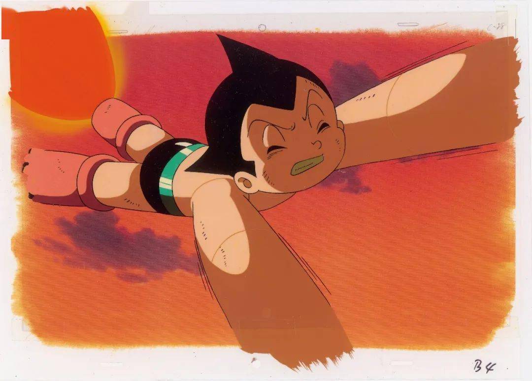 手冢治虫工作室,《铁臂阿童木》动画美术原稿,动画,26×37.