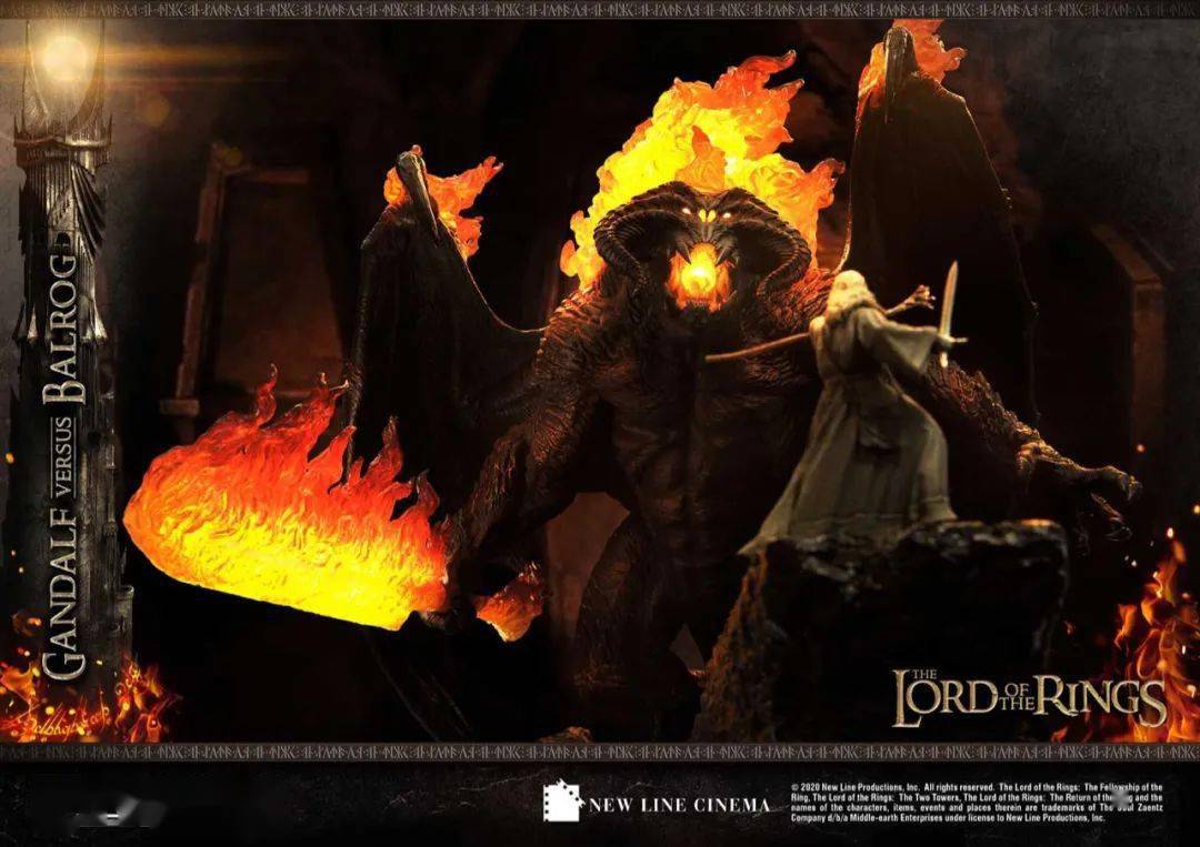新品预定prime1studiopmlotr02ex指环王甘道夫vs炎魔