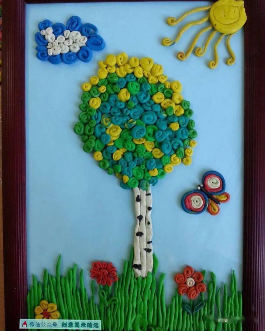 素材分享——15张富于装饰感的黏土画作品