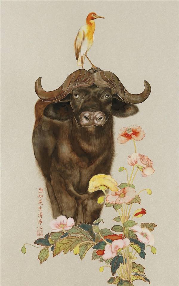 程澄画牛:形色无胜者_水牛