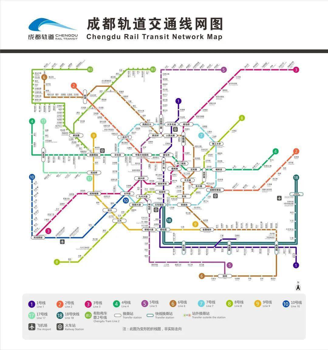 到如今成都地鐵共開通7條線路,線路總長302