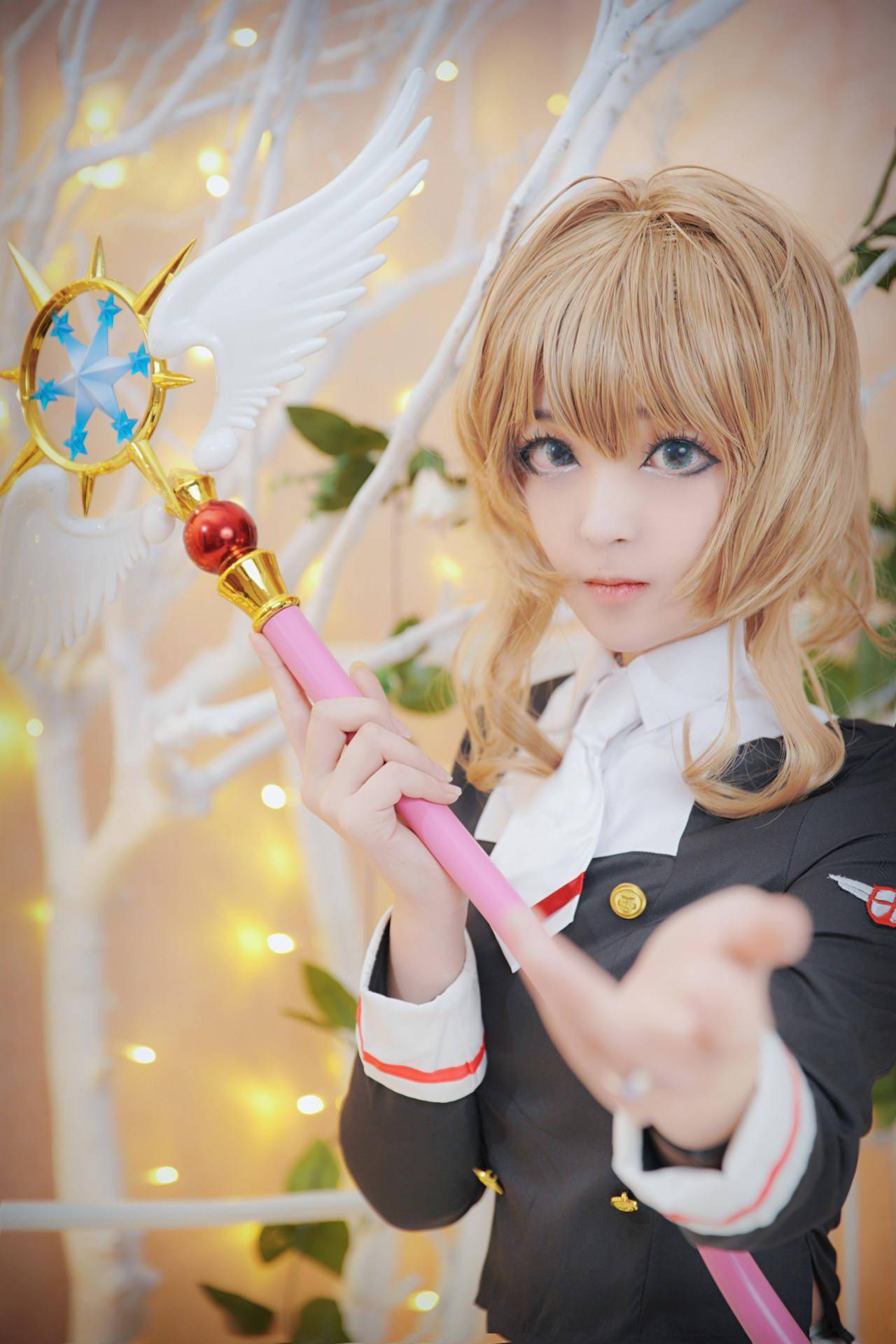 魔卡少女樱透明牌篇小樱cosplay